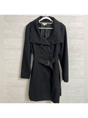 CATO Vintage Women’s Grey Double Breast Mid Length Wool Coat. Size L